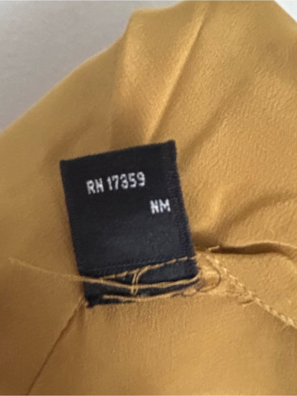 Vintage Linda Allard for Ellen Tracy 100% Silk Wrap Blouse - Mustard Gold Size 4 - Picture 7 of 8